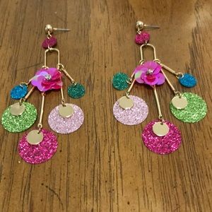 Kohl’s Chandelier Bright Colored Earrings.